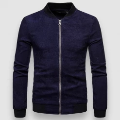 Fortune Day North Royal Slim Baseball Jacket Men's Apparels 8 Fortune Day North Royal Slim Baseball Jacket Men's Apparels