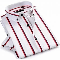 Donghuan Overseas Store Saint Morris Striped Mykonos Shirt Men's Apparels