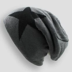LOVINGSHA Official Store North Royal Slouchy Star Beanie Men's Apparels