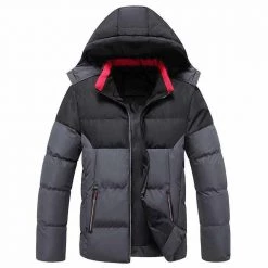 CHAIFENKO Trend Store Men's Apparels North Royal Water-Resistant Hooded Parka