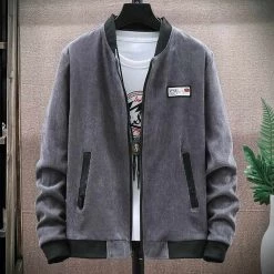 Urban Casual Store Corduroy Varsity Jacket Men's Apparels