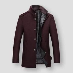 Mountainskin Official Store Men's Apparels Saint Morris Long Wool Coat