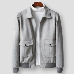 Trendy Persons Store Sky Madrid Velvet Pocket Jacket Men's Apparels