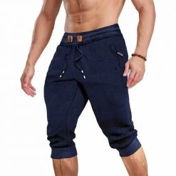 MAGCOMSEN Official Store Men's Apparels Sky Madrid Casual 3/4 Sweatpants