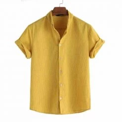 Micomico Store North Royal Striped Santorini Shirt Men's Apparels