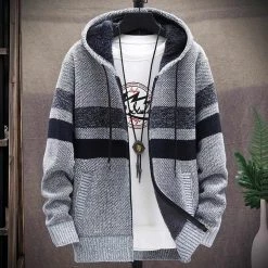 Zongke-4 Store Harvey Hooded Wool Cardigan Men's Apparels 16 Zongke-4 Store Harvey Hooded Wool Cardigan Men's Apparels