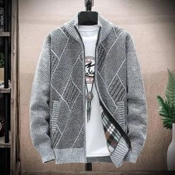 S-W-G Menswear Store Store North Royal Varsity Wool Cardigan Men's Apparels