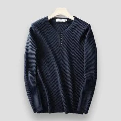 MANLUODANNI Official Store North Royal V-Neck Knitted Pullover