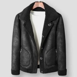 Anbican Factory Store Saint Morris Leather Fleece Biker Jacket Men's Apparels 9 Anbican Factory Store Saint Morris Leather Fleece Biker Jacket Men's Apparels