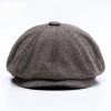 Wuaumx Official Store Saint Morris Newsboy Tweed Hat Men's Apparels