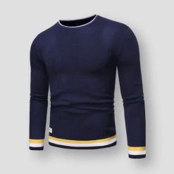 CW CW Store North Royal Slim Knitted Pullover Men's Apparels