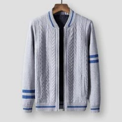Fantasying Men's Apparels Saint Morris Velvet Striped Cardigan 8 Fantasying Men's Apparels Saint Morris Velvet Striped Cardigan