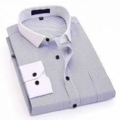 Yesperfect Online Store Men's Apparels Sky Madrid Executive Striped Button-Up Shirt