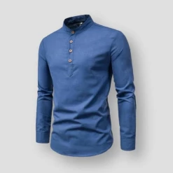 If Fun Men Clothes Store Men's Apparels Sky Madrid Essential Button Shirt