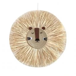 Our Globel Shipping Groceries Store Saint Morris Woven Lion Wall Hanging