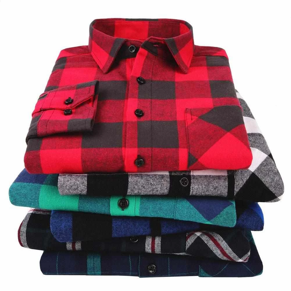 BINJUEMENS Store Oxford Plaid Shirt 3 BINJUEMENS Store Oxford Plaid Shirt