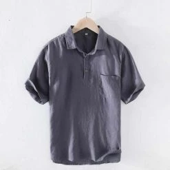 M Cotton Linen Store Men's Apparels North Royal Palm Harbor Linen Shirt