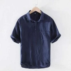 M Cotton Linen Store Men's Apparels North Royal Palm Harbor Linen Shirt