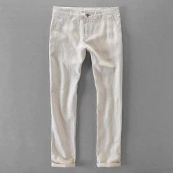 Cotton Linen Store North Royal Ocean Tide Linen Pants Men's Apparels