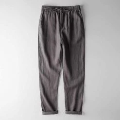 China Cloth North Royal Elastic Linen Pants