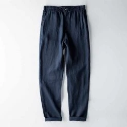 China Cloth North Royal Elastic Linen Pants