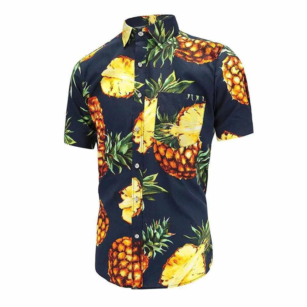 Dioufond Official Store Men's Apparels North Royal Pineapple Playa Camp Shirt 5 Dioufond Official Store Men's Apparels North Royal Pineapple Playa Camp Shirt