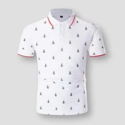 Fredd Marshall Official Store Sky Madrid Anchor Polo Shirt Men's Apparels