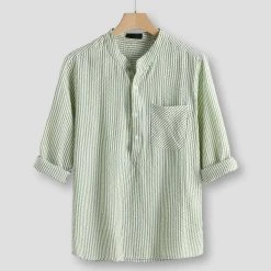 Boutique Garment Store Men's Apparels North Royal Monterey Linen Shirt