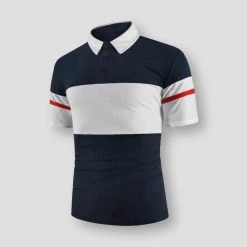YiBaoXin Store Saint Morris Contrast Polo Shirt Men's Apparels