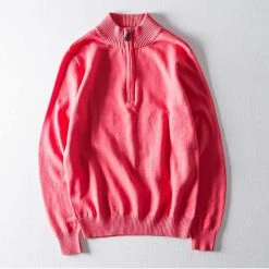 June30 Store North Royal Knitted Half-Zip Pullover