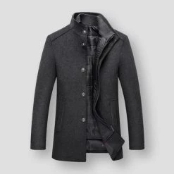 Mountainskin Official Store Men's Apparels Saint Morris Long Wool Coat