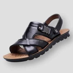 NIDENGBAO Official Store Men's Tops North Royal Gand Leather Sandals