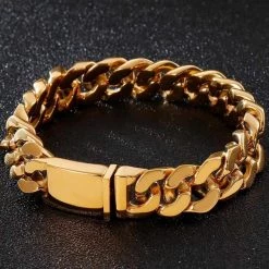 TrustyLan Official Store Stainless Steel Chunky Chain Bracelet