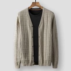 Minglu Official Store North Royal Alamos Knitted Cardigan Men's Apparels