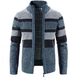Mountainskin Official Store Sky Madrid Striped Knitted Cardigan