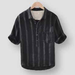 Cotton Linen Store Men's Apparels Sky Madrid Hanalei Linen Camp Shirt 7 Cotton Linen Store Men's Apparels Sky Madrid Hanalei Linen Camp Shirt