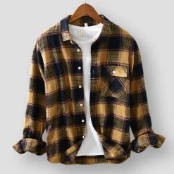 MOGELAISI Official Store Saint Morris Vevey Plaid Shirt Men's Apparels