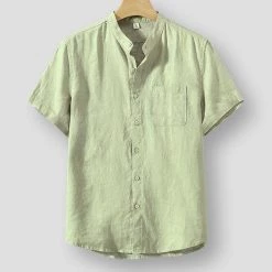 FREDD-MARSHALL Men's Store North Royal Kahului Linen Shirt Men's Apparels