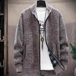 Zongke-4 Store Retro Zipper Cardigan Men's Apparels 14 Zongke-4 Store Retro Zipper Cardigan Men's Apparels