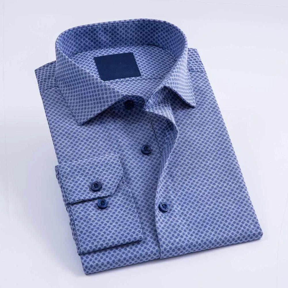 ELUNO Official Store North Royal Polka Dot Executive Shirt 4 ELUNO Official Store North Royal Polka Dot Executive Shirt