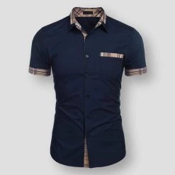 Moremylike Store Men's Apparels Sky Madrid Vail Plaid Shirt