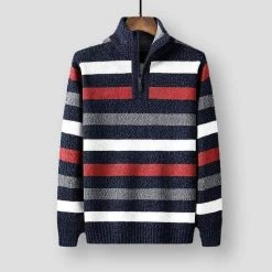 Fashion Flash Men's Apparels North Royal Montana Striped Sweater