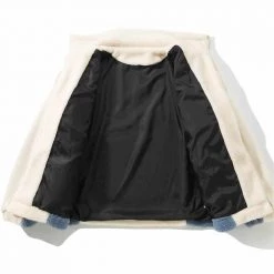 Una Reta Official Store North Royal Patchwork Fleece Coat Men's Apparels