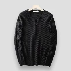 MANLUODANNI Official Store North Royal V-Neck Knitted Pullover