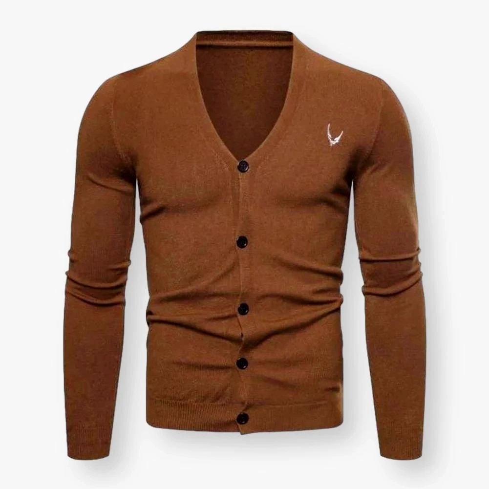 Mapleking Store Sky Madrid Knitted Slim Cardigan Men's Apparels 3 Mapleking Store Sky Madrid Knitted Slim Cardigan Men's Apparels