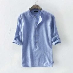 INCERUNNING Apparel Store Saint Morris Striped 3/4 Sleeve Shirt