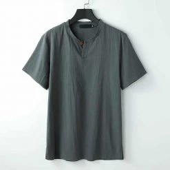 VINRUMIKA Official Store Men's Apparels Saint Morris Button-Up Short Sleeve Shirt