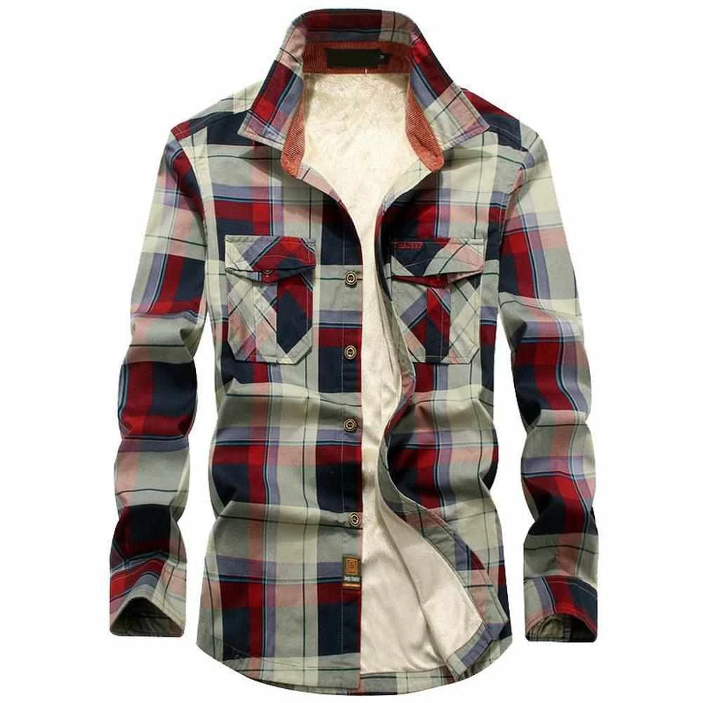 DOMBBFY Franchise Store Men's Apparels Talon Plaid Fleece Shirt 4 DOMBBFY Franchise Store Men's Apparels Talon Plaid Fleece Shirt