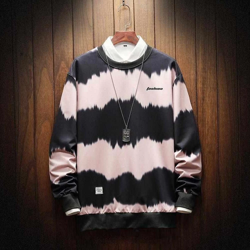 Moringcute Store Men's Apparels Sky Madrid Tie-Dye Oversized Sweater 5 Moringcute Store Men's Apparels Sky Madrid Tie-Dye Oversized Sweater