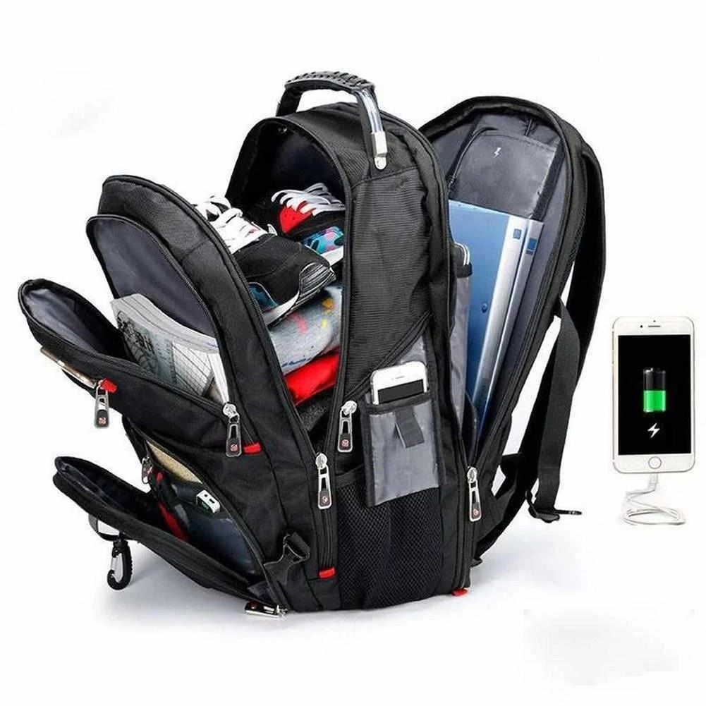 Crossten Official Store Men's Apparels North Royal Multifunctional USB Port Backpack 3 Crossten Official Store Men's Apparels North Royal Multifunctional USB Port Backpack